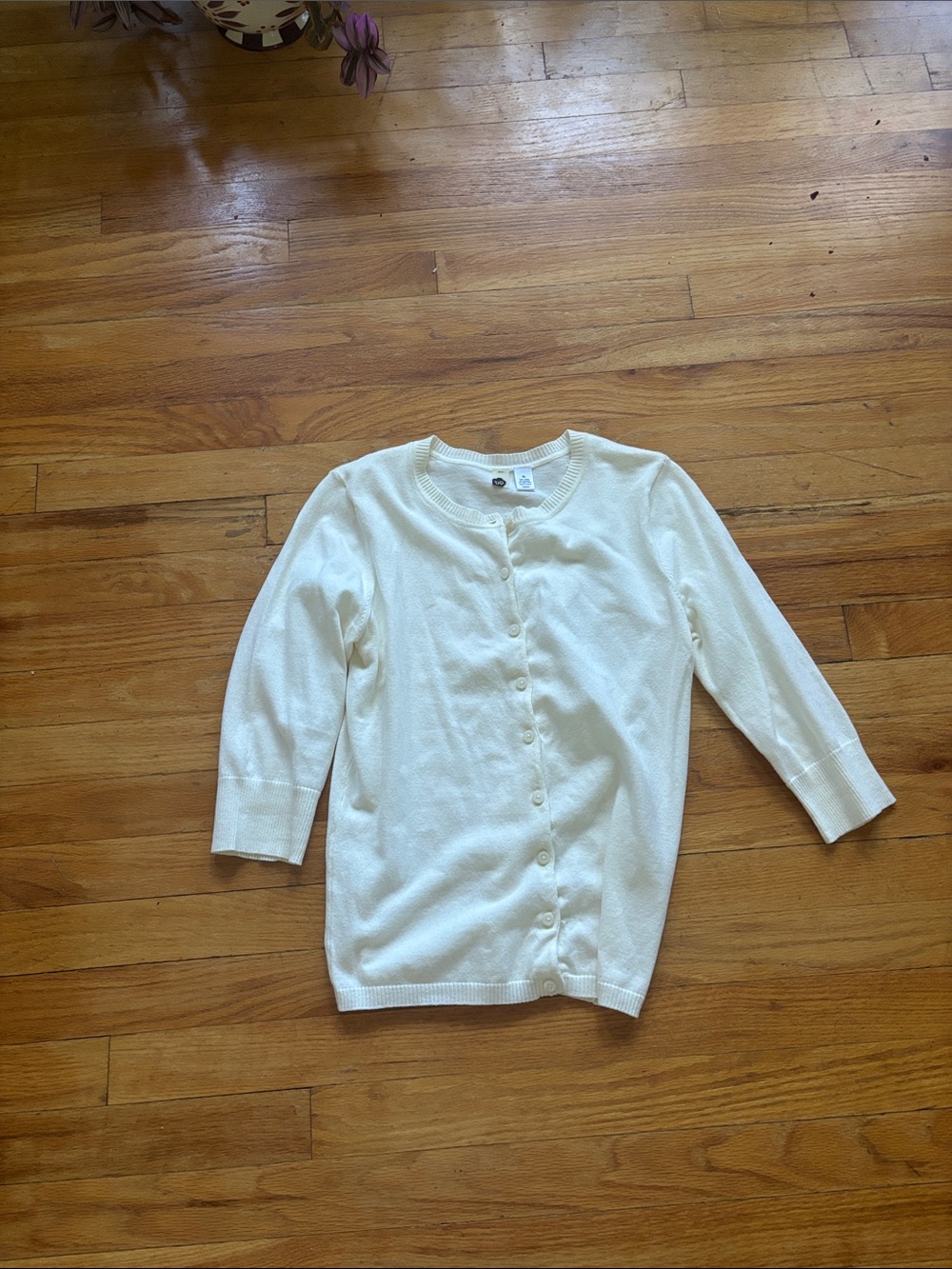 BP 3/4 Sleeve Cream Cardigan Sweater